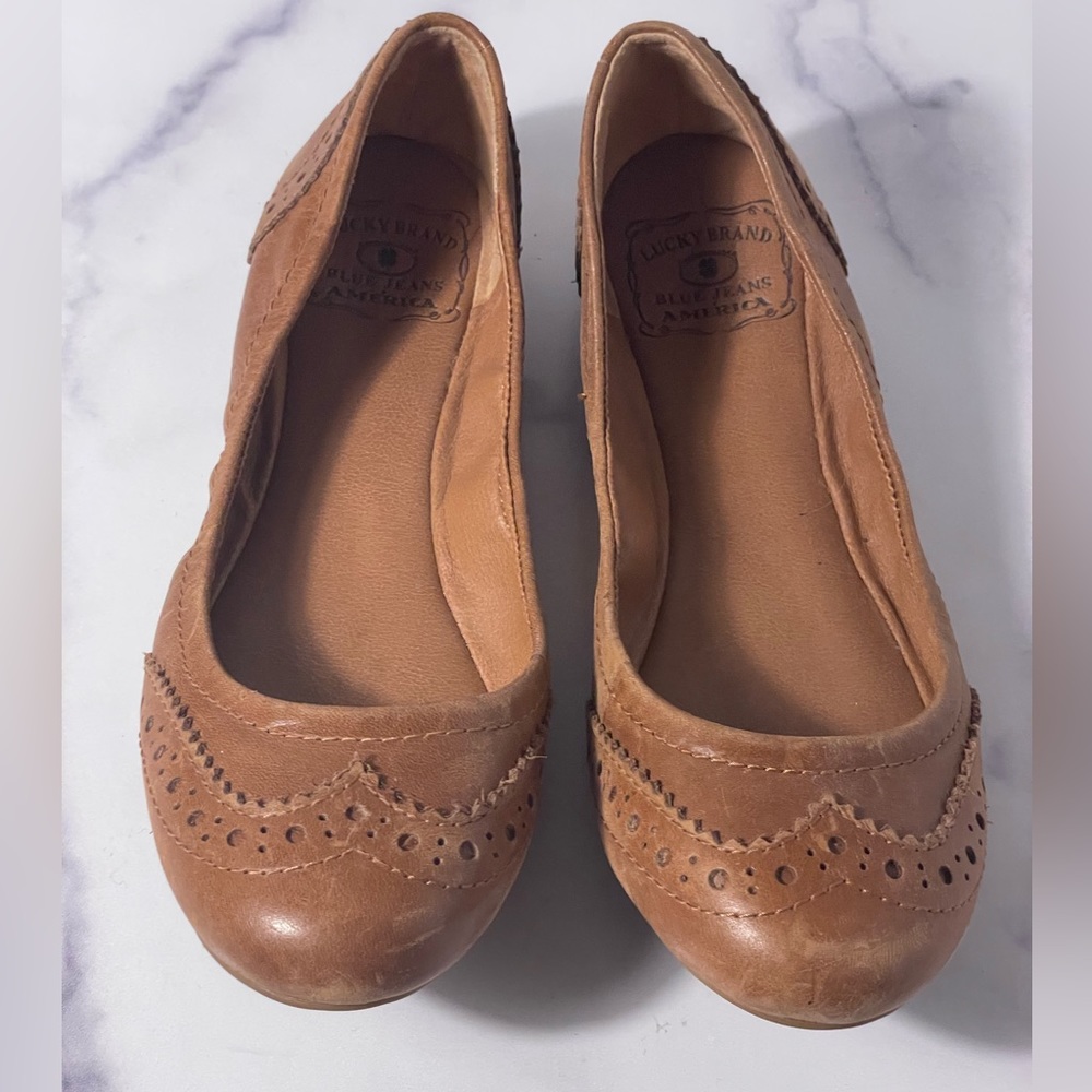 Lucky Brand Blue Jean America Ballet Flats